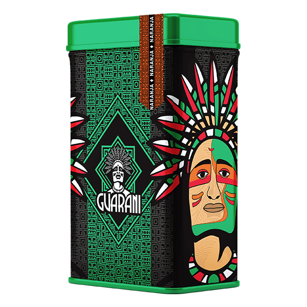 Yerbera – Fém doboz + Guarani Naranja 0,5 kg