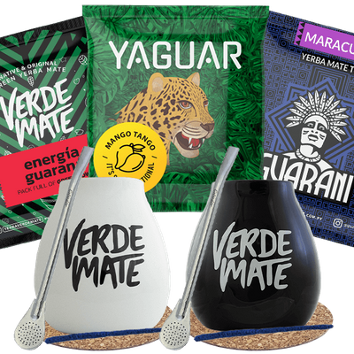 Yerba Mate Green Matero bombilla készlet két személyre