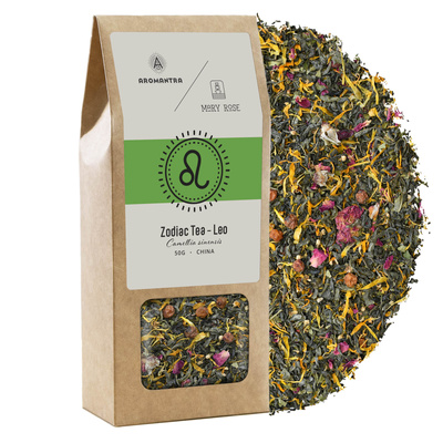 Aromantra x Mary Rose – Állatövi tea – Oroszlán (zöld tea) 50 g