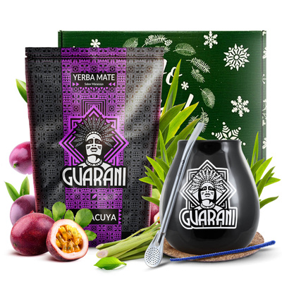 Ajándékkészlet Yerba Mate Guarani Maracuya 0,5kg