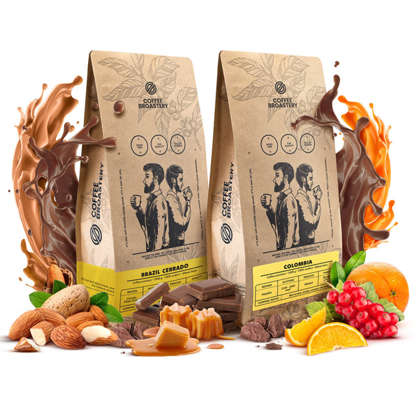 Készlet Bro Coffee Roastery Colombia Medellin + Brazil Cerrado 2x1kg (2kg)