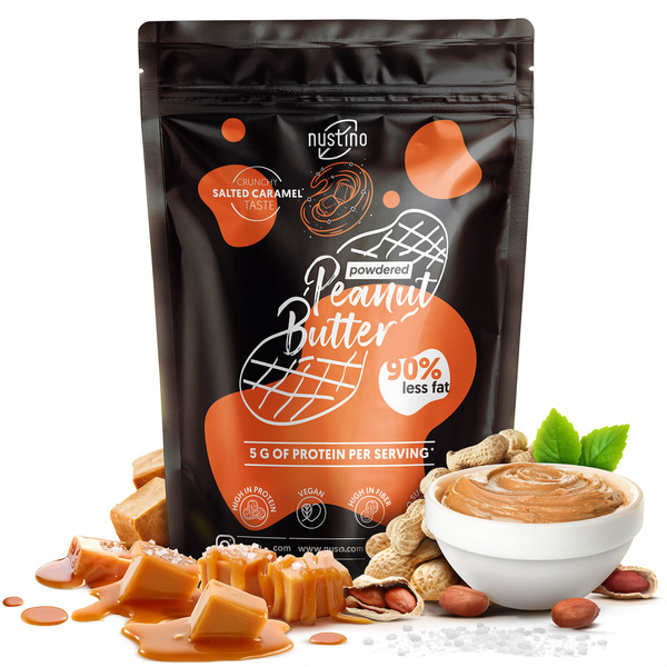 Nustino porított mogyoróvaj szett: Raspberry + Salted Caramel + Matcha 3x400g