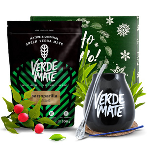 Ajándékkészlet Yerba Mate Verde Mate Sarsaparilla 0,5kg