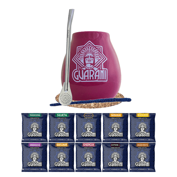 Yerba Mate készlet 10x50g Mate Tökre + Bombilla