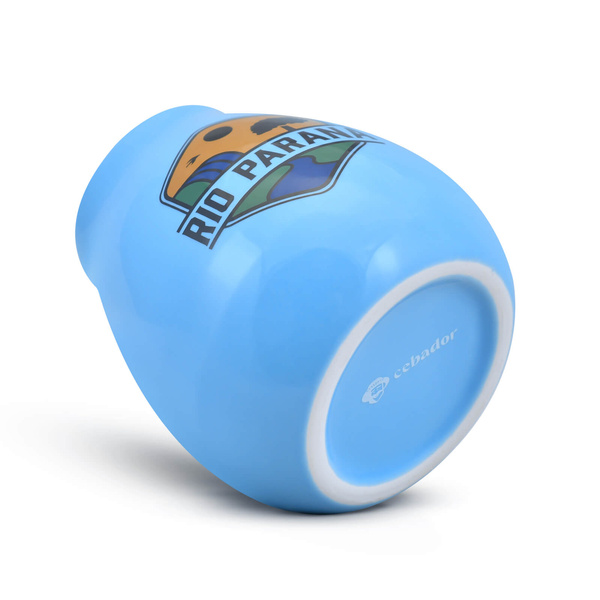 Kerámia mate tökre Rio Parana logóval (kék) 330 ml