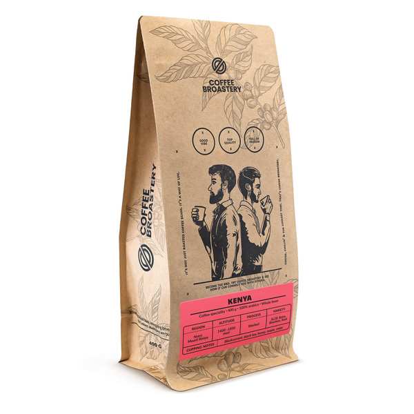 Bro Coffee Roastery - Egész kávébabos Kenya Nyeri Speciality 400 g