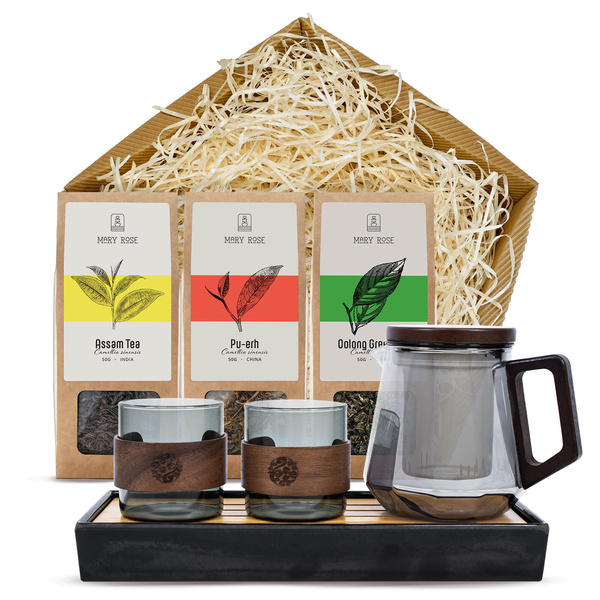 Mary Rose ajándékszett: szálas tea + teázási kiegészítők