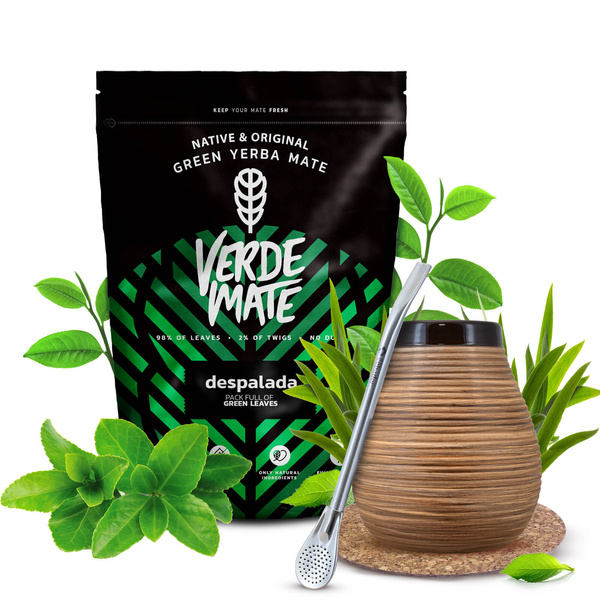 Yerba Mate készlet Verde Mate 400g 0,4kg Mate Tök + Bombilla