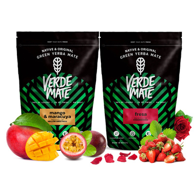 Yerba Verde Mate Mango Passiógyümölcs Eper 2x500g
