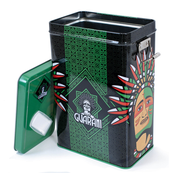 Yerbera – Fém doboz + Guarani Premium 0,5 kg