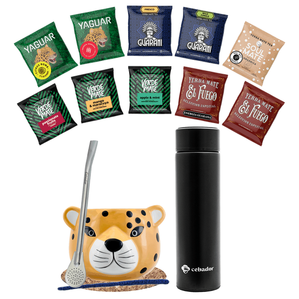 Yerba Mate 500g Mate tök 10x50g termosz készlet