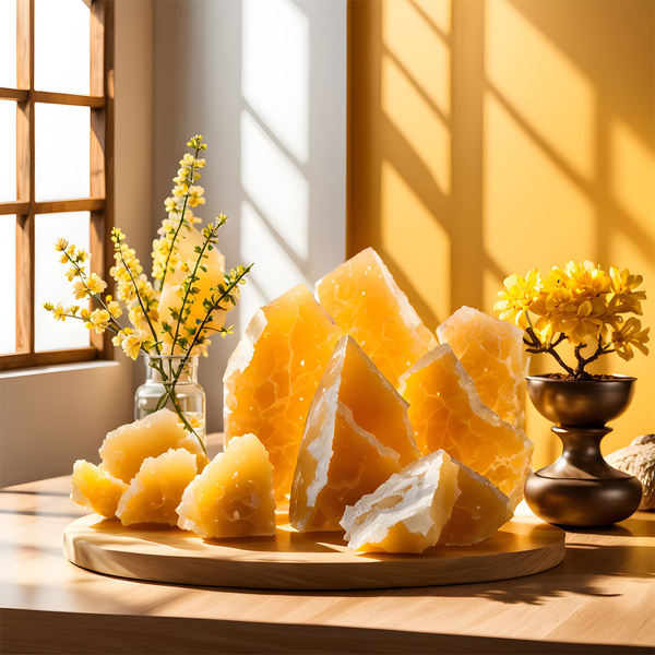 Meditációs készlet: fehér zsálya füstölő + sárga kalcit