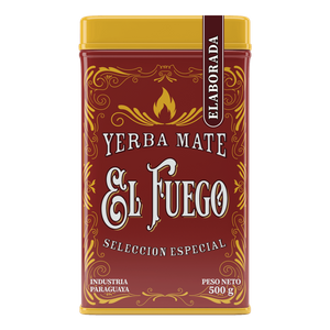 Yerbera – Fém doboz + El Fuego Elaborada 0,5 kg