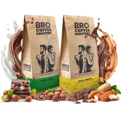 Készlet Bro Coffee Roastery Brazil Samba + Brazil Cerrado 2x1kg (2kg)