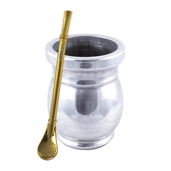 Palo Santo Mate csésze + Bombilla Gringo Gold