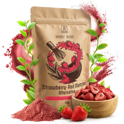 Mary Rose – Red Matcha Alternative – Eper (por) 50 g