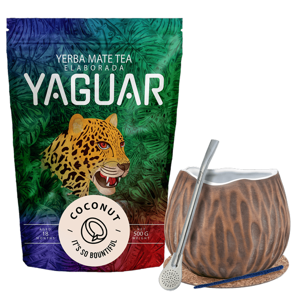 Yerba Mate Yaguar kókuszdió Starter Set 500g