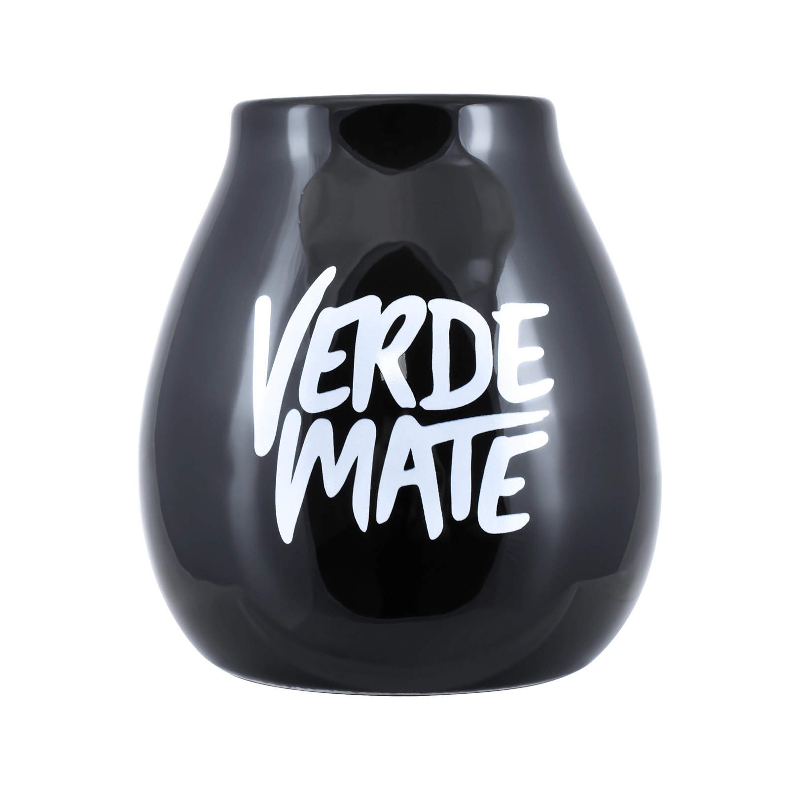 Fekete kerámia matékehely Verde Mate logóval 350 ml