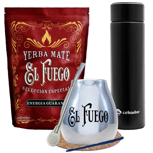 Yerba Mate El Fuego Energia 500g termoszkészlet