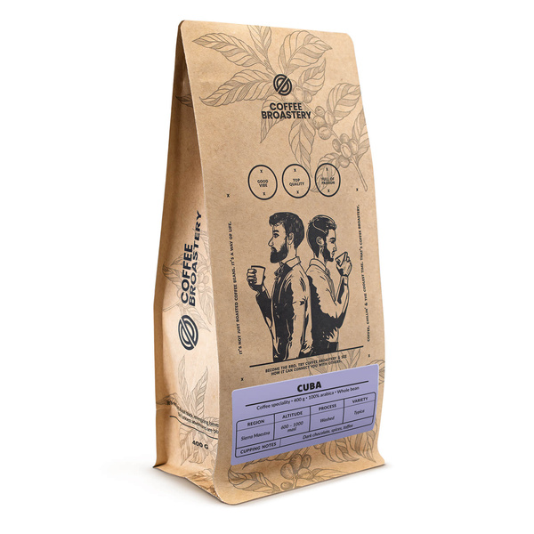 Bro Coffee Roastery - Egész kávébabos Cuba Sierra Maestra Speciality 400 g