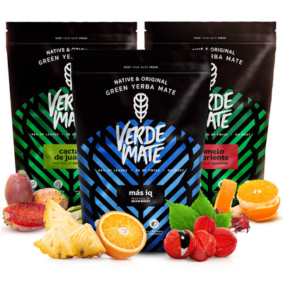 Yerba Verde Mate Zöld 3x500g különböző keverékek
