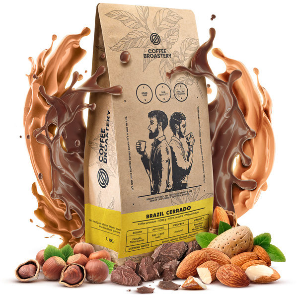 Bro Coffee Roastery - Egész kávébabos Brazil Cerrado Premium 1kg