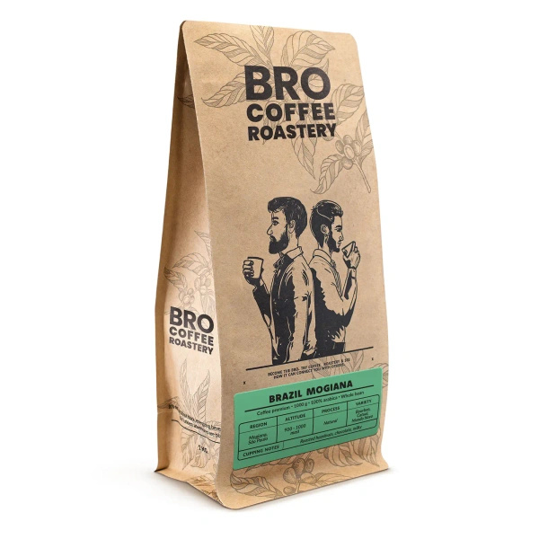 Bro Coffee Roastery – Egész kávébabos Brazil Mogiana Premium 1 kg