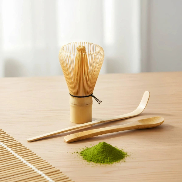 Ajándékszett: 3x kínai matcha + bambusz kiegészítők