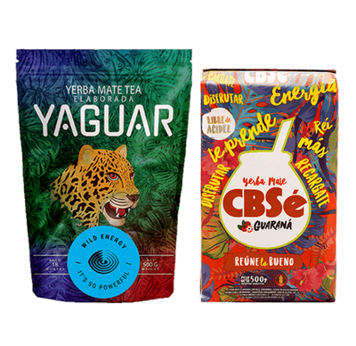 Yerba Mate CBSe Energia + Yaguar Wild 2x500g 1 kg