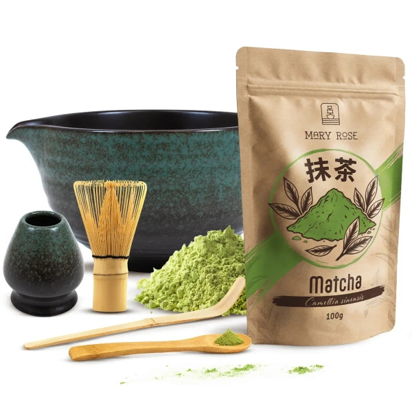 Matcha tea főzőkészlet: matcha 100g + kiegészítők