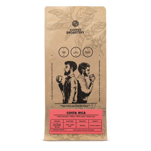 Kávészett Bro Coffee Roastery Costa Rica San Rafael + Nicaragua Colibrí Azul + Brazil Samba 3x1kg (3kg)