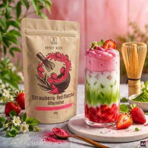 Mary Rose – Red Matcha Alternative – Eper (por) 50 g