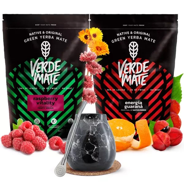 Yerba mate készlet Verde Mate kerámia kalácsa bombilla