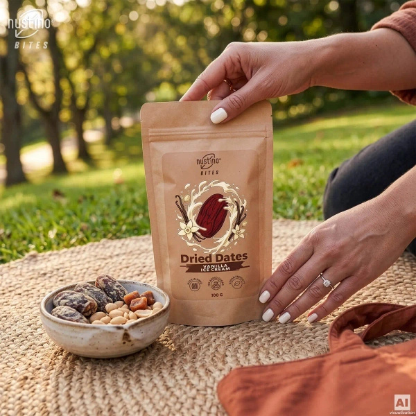 Nustino Bites – Szárított Datolya – Vanilla Ice Cream 100 g