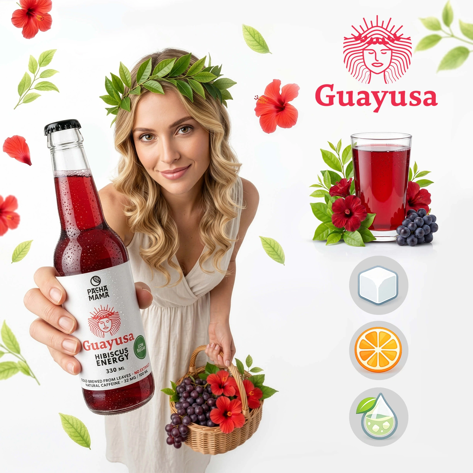 Guayusa Pachamama Cold Brew Hibiscus Energy
