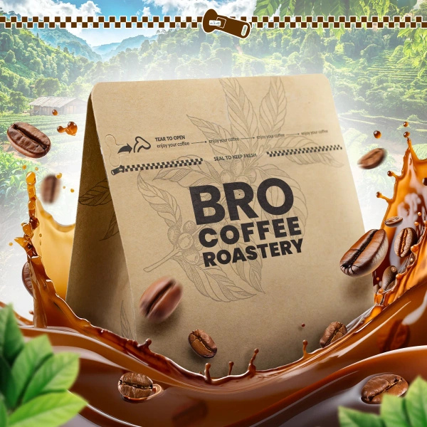 Bro Coffee Roastery – Egész kávébabos Brazil Samba Premium 1kg