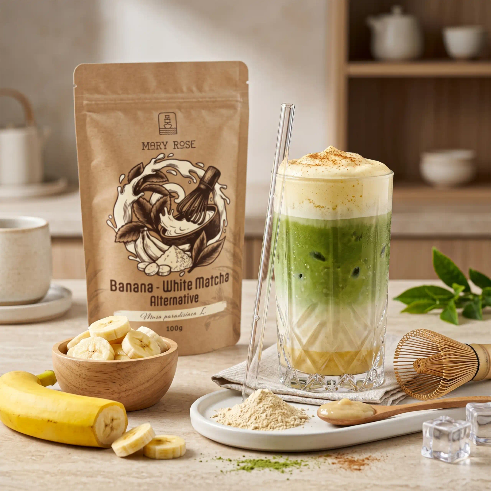 Mary Rose White Matcha Alternative Banana