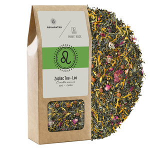 Aromantra x Mary Rose – Állatövi tea – Oroszlán (zöld tea) 50 g