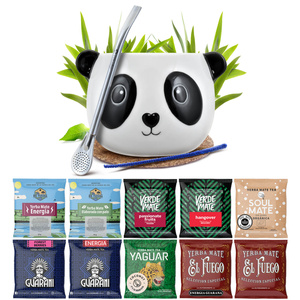 Yerba Mate 10x50g 500g mintakészlet + kiegészítők