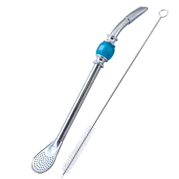 Bombilla Grande kék kővel