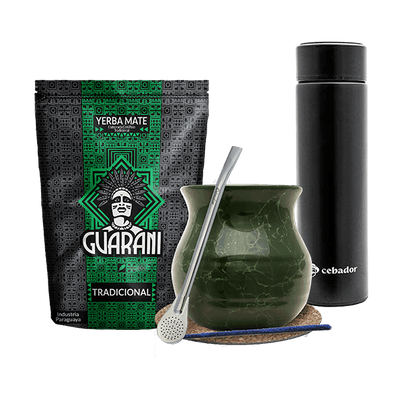Set Yerba Guarani Elaborada 500g tök termosz