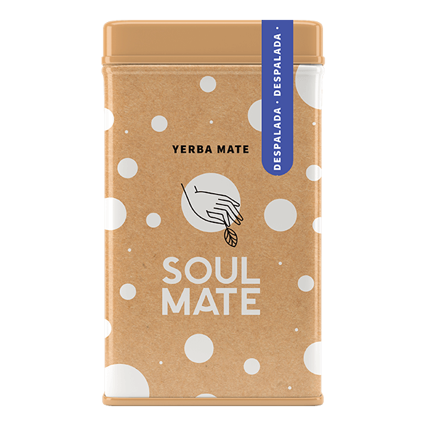 Yerbera – Fém doboz + Soul Mate Orgánica Despalada 0,5 kg
