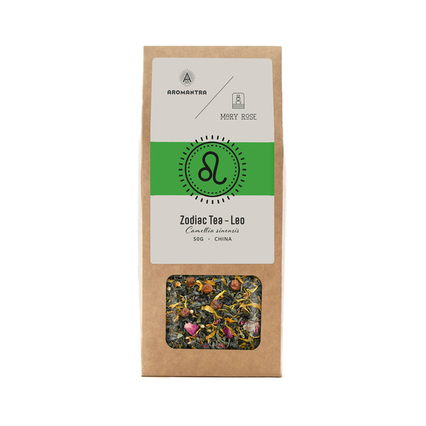 Aromantra x Mary Rose – Állatövi tea – Oroszlán (zöld tea) 50 g