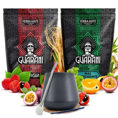 Yerba mate készlet Guarani kerámia kalácsa bombilla
