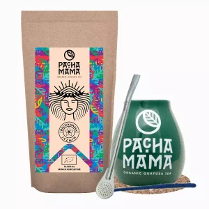 Készlet Guayusa Pachamama Jazmín 100g + Mate Tök + Bombilla
