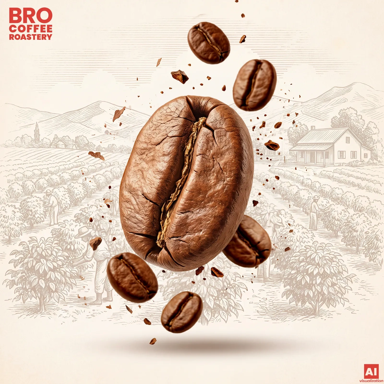 Arabica és robusta szemek - Bro Coffee Roastery Crema Tango