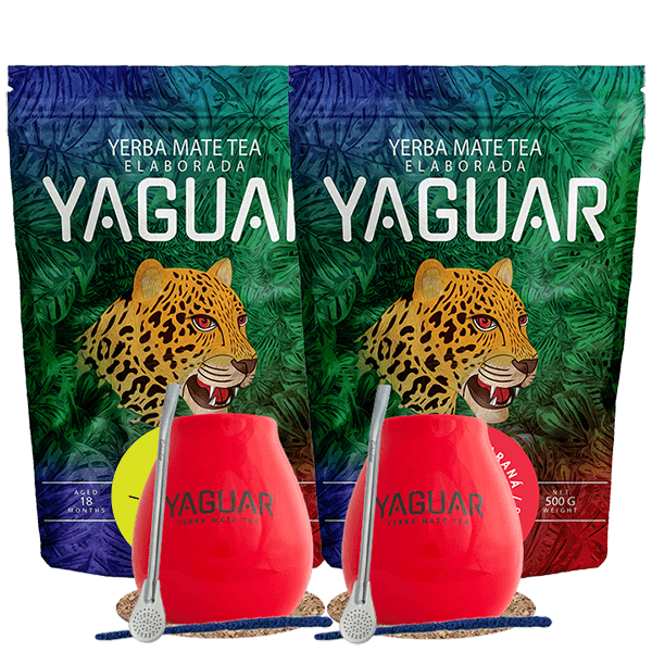 Yerba Mate készlet Yaguar Energia 500g + Yaguar Limon 500g