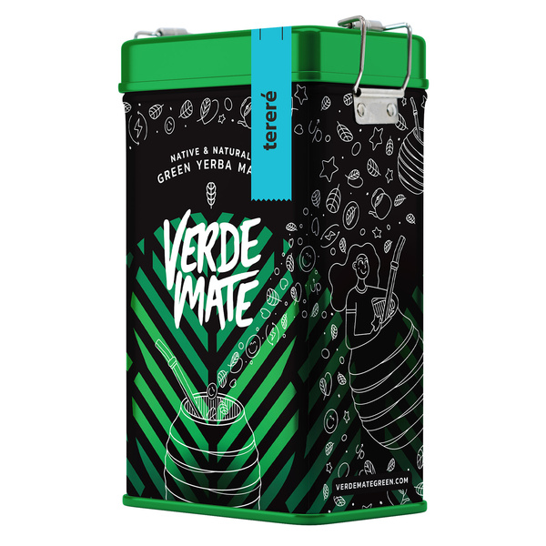 Yerbera – Fém doboz + Verde Mate Green Tereré 0,5 kg