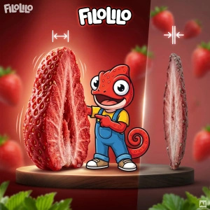 FiloLilo – Liofilizált eper (szeletek) 20 g