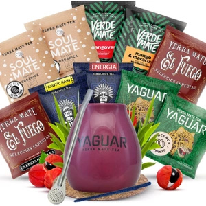 Yerba Mate induló készlet calabash Bombilla 10x50g